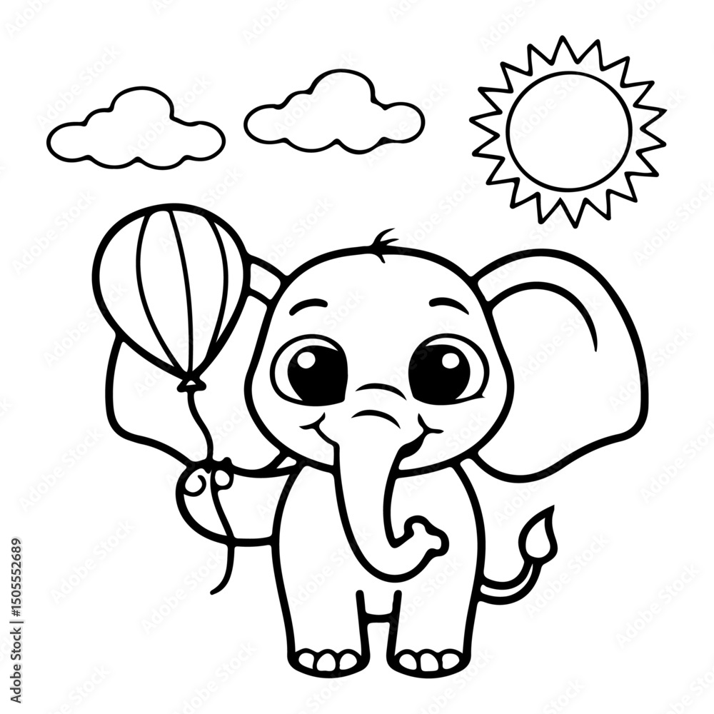Obraz premium Adorable Cute Animal Coloring Pages, Sweet Kawaii Critters, Fun and Relaxing Designs for Kids and Adults, Printable PDF, Charming Forest and Farm Animals