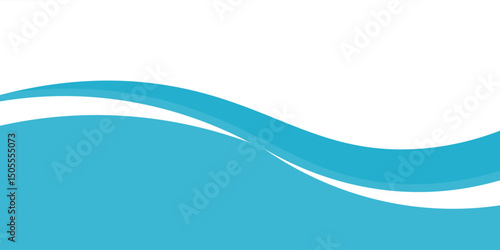 Blue and white business wave banner background. vector. Eps 10