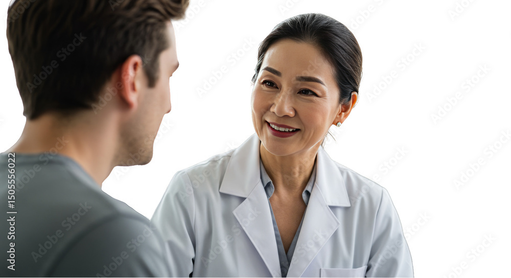 Doctor Talking To Patient Photo Illustration With Transparent Background Doctor Talking To Patient Photo Illustration With Transparent Background