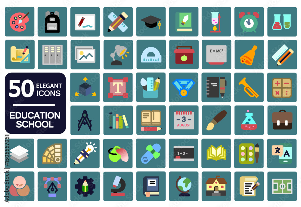 50 elegant education icon 50 elegant education icon
