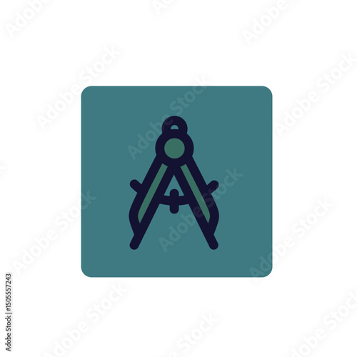 arc caliper math tool elegant icon