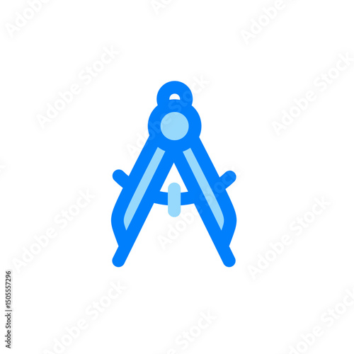 arc caliper math tool duo tone icon