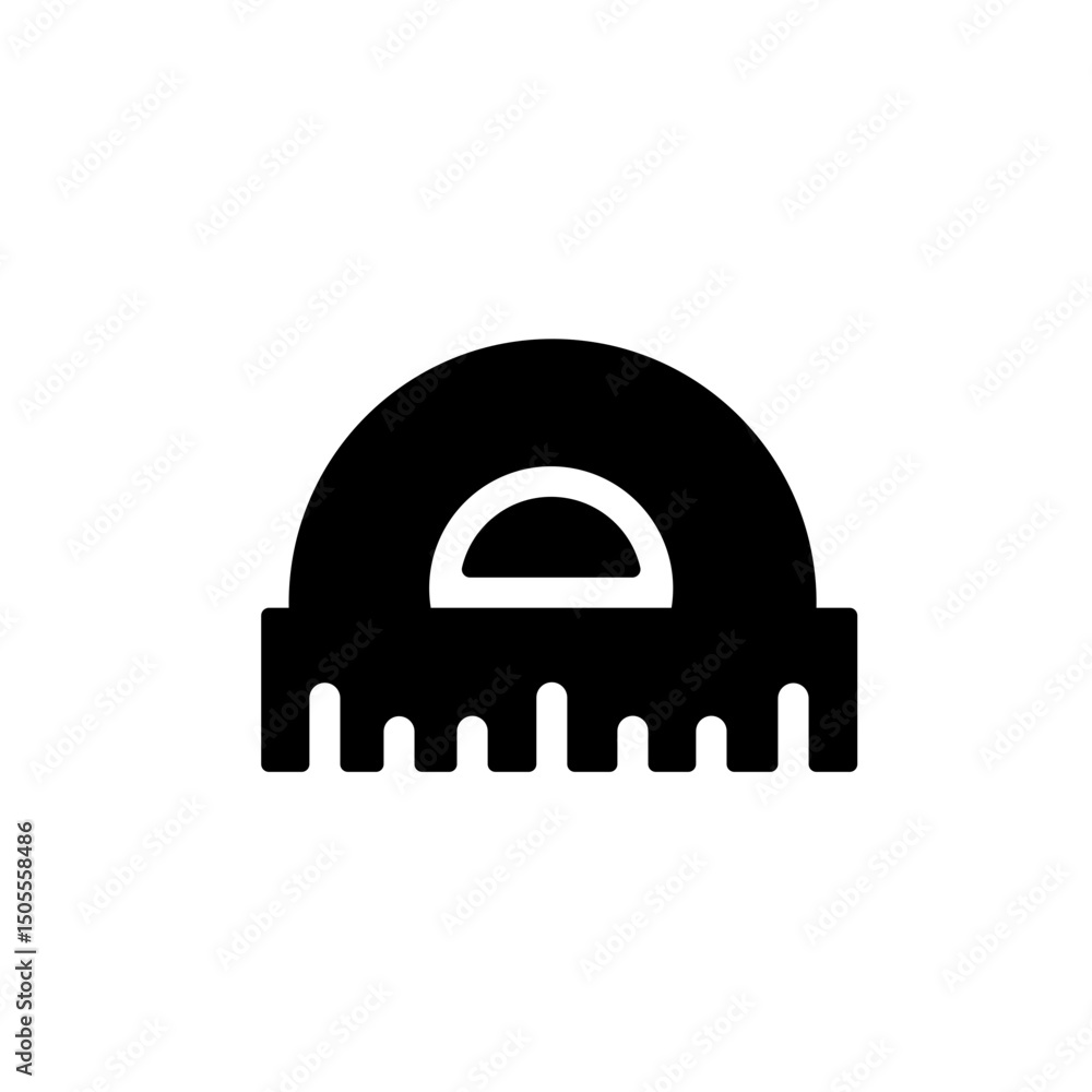 bow ruler glyph icon bow ruler glyph icon