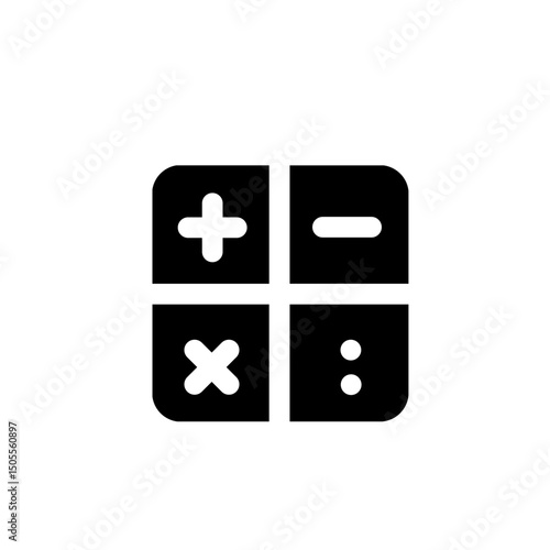 math calculate , calculator glyph icon