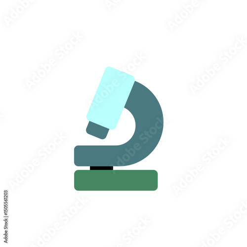 microscope for research flat icon