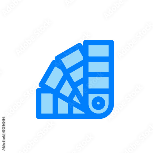 rotary ruler stationery duo tone icon