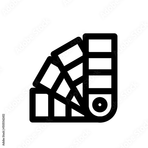 rotary ruler stationery line icon