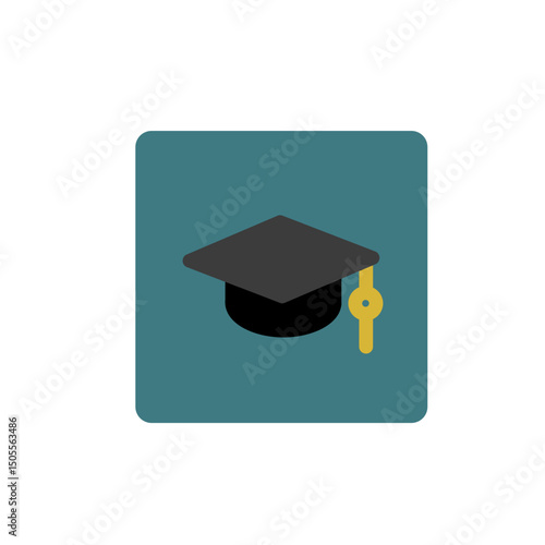 toga hat graduation elegant icon
