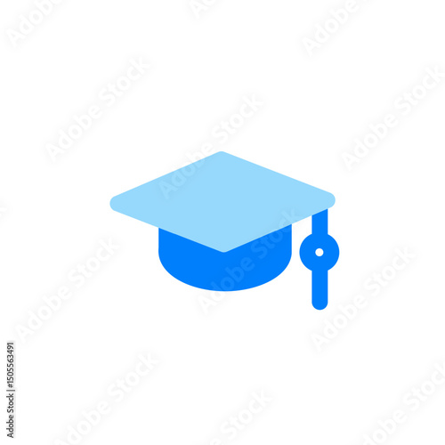 toga hat graduation duo tone icon