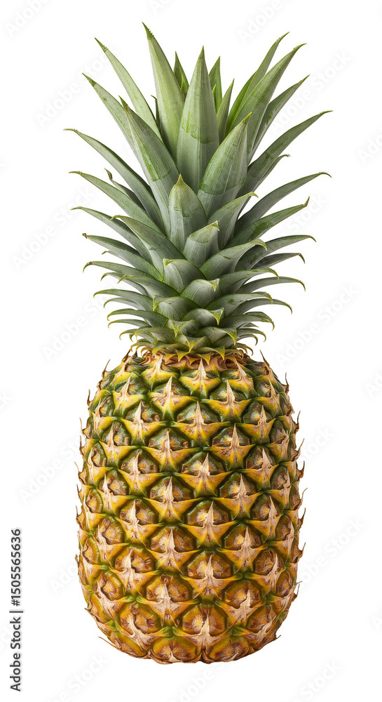 Fototapeta premium Isolated Pineapple Photo On Transparent Background A Realistic Image