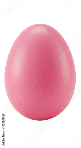 Isolated Pink Egg On Transparent Background Realistic Illustration