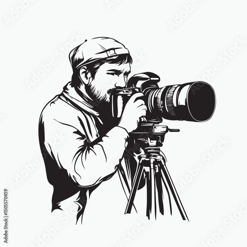 photographer in action