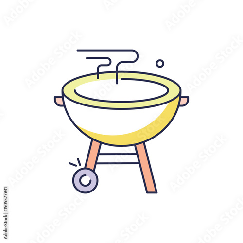Bar bQ Icon vector