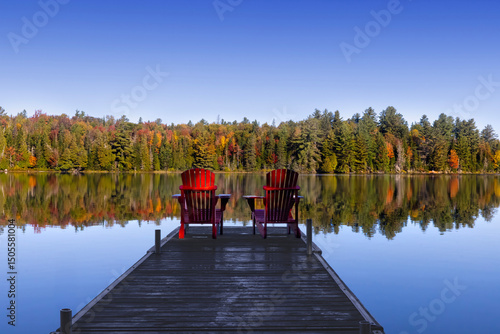 Wall Mural beautiful place to sit Little Joe Lake Algonquin Park Ontario Canada