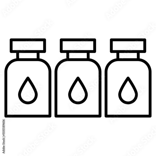 Ink cartridge icon Black and white outline vector