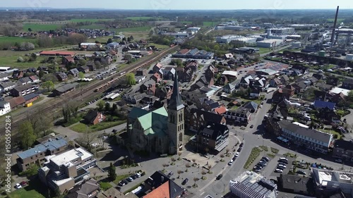 Salzbergen Luftaufnahmen Gewerbegebiet Dorf Stadt