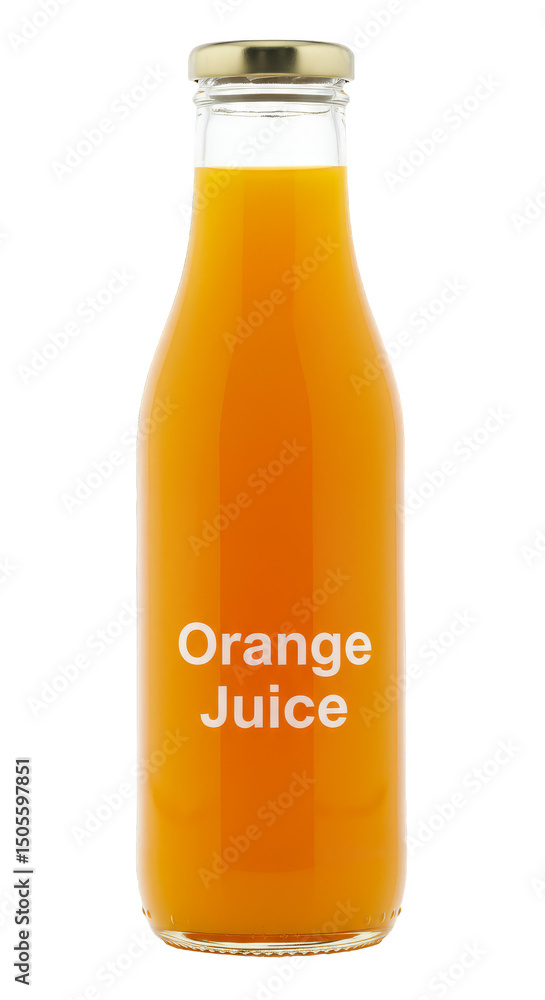 Realistic Orange Juice Bottle on Transparent Background Isolated Drink Beverage Realistic Orange Juice Bottle on Transparent Background Isolated Drink Beverage