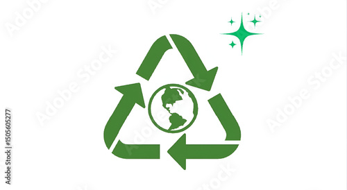 world environment day logo with green earth