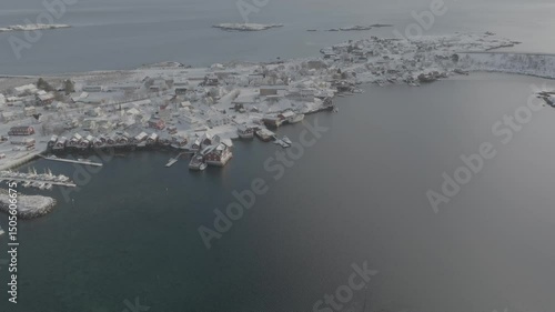 Aerial View over Reine // Lofoten, Norway
