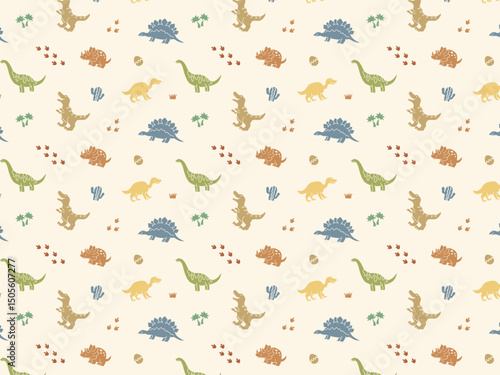 恐竜のパターン、背景・壁紙03