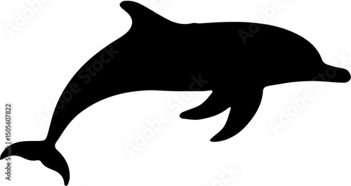 silhouette of a dolphin