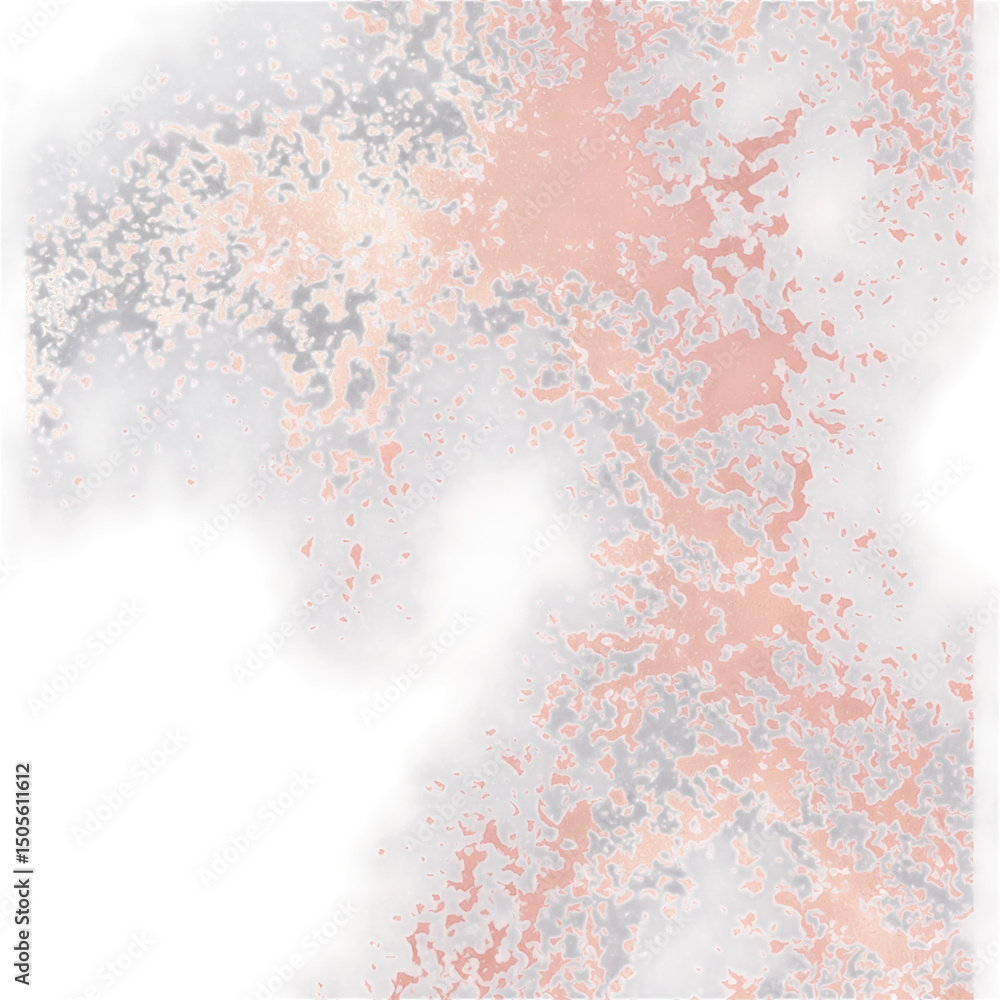 Obraz premium Foil swirl champagne blush on transparent background transparent background isolated png stock