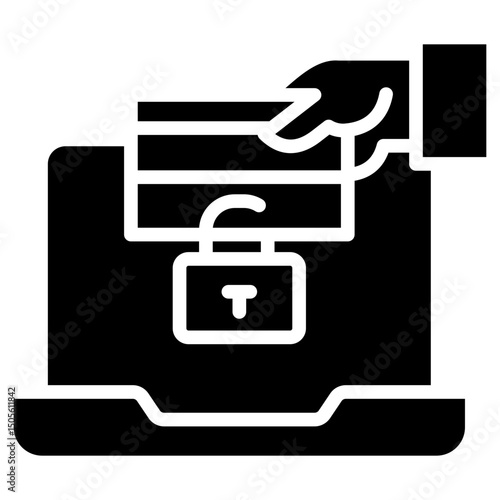 Phishing Prevention glyph icon
