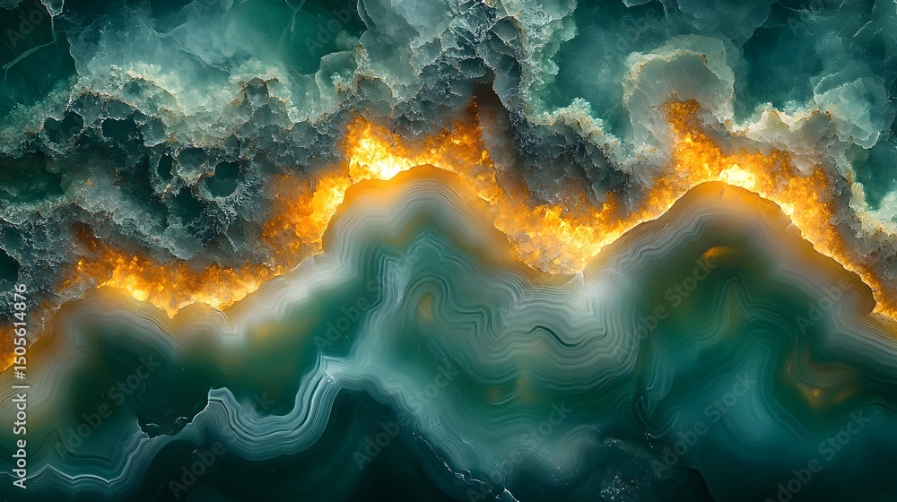 High Resolution Close-Up of a Mesmerizing Green Moss Agate with Swirling, Vibrant Textures High Resolution Close-Up of a Mesmerizing Green Moss Agate with Swirling, Vibrant Textures