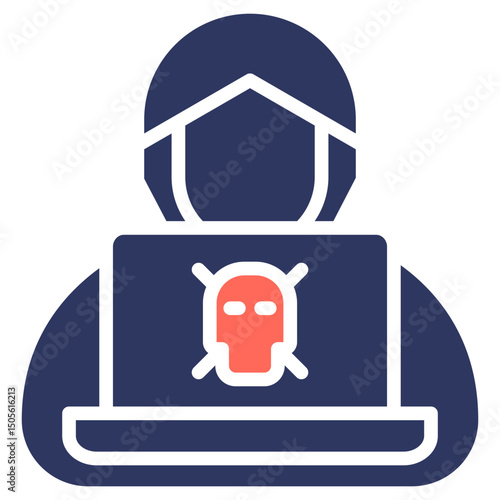 Hacker glyph color icon