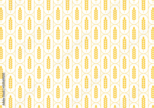 Wheat pattern wallpaper. oat symbol. free space for text. rice sign. Rice pattern wallpaper.