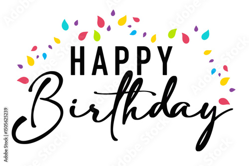 Simple vector illustration with the text 