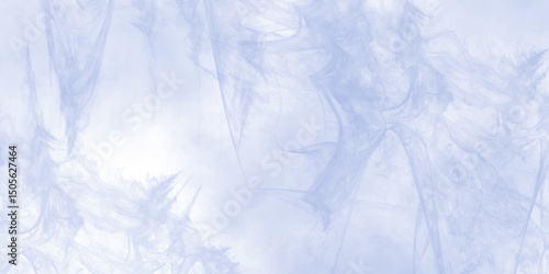 Tableau sur toile Soft ice blue smoky wisps and ethereal frosty cloud texture background