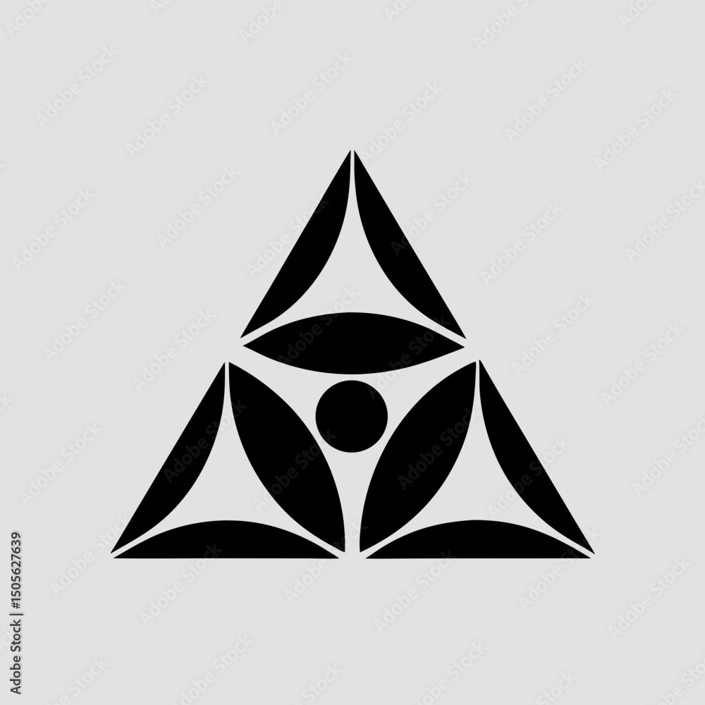 Fototapeta premium vector illustration of a abstract triangle