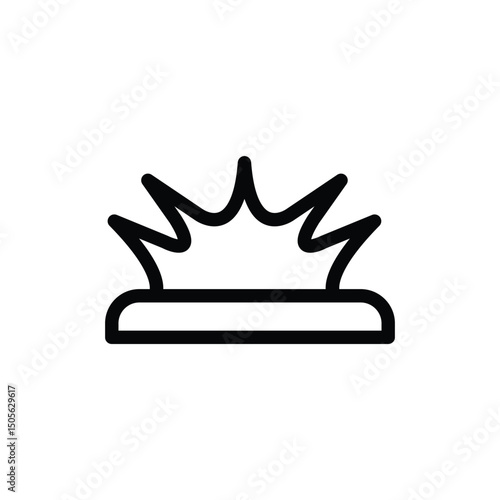 Simple line art icon depicting an explosion or burst.