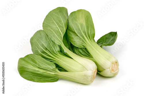 Εκτύπωση καμβά Fresh Bok Choy Isolated on White Background