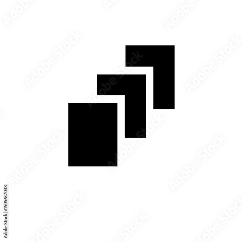 Picture Carousel, Photo Image Gallery Solid Flat Vector Icon Isolated on White Background.