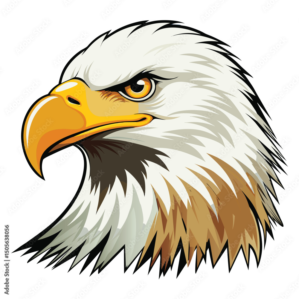 Obraz premium Bald eagle vector illustration