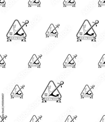 Anchor Icon Seamless Pattern Y_2210001