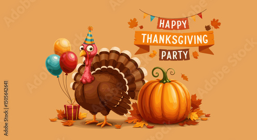 Let's Eat! Thanksgiving Turkey Ready to Celebrate"