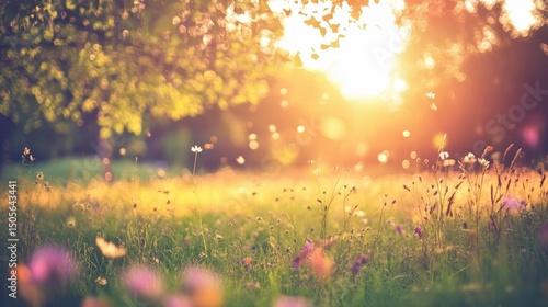 A high-resolution, noise-free background photo capturing the feeling of early summer in nature.