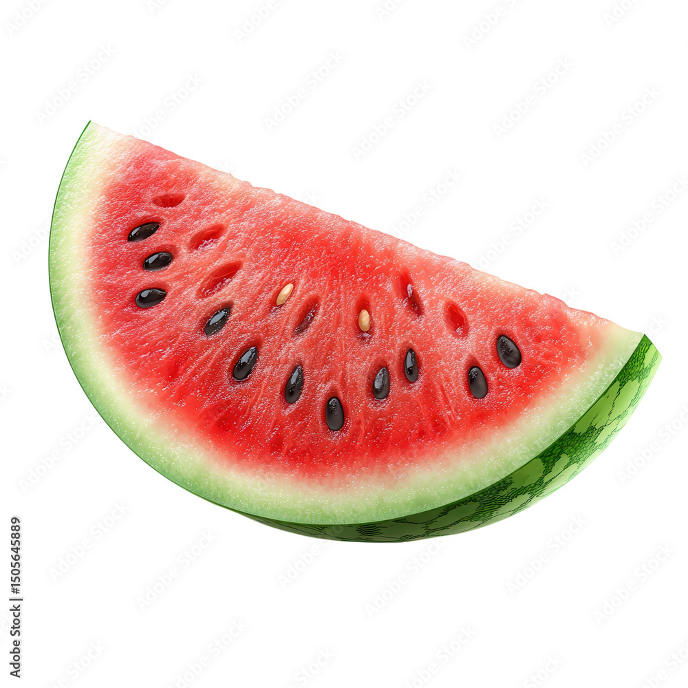 Savor summer with a juicy watermelon slice a refreshing treat on a hot day on transparent background Savor summer with a juicy watermelon slice a refreshing treat on a hot day on transparent background