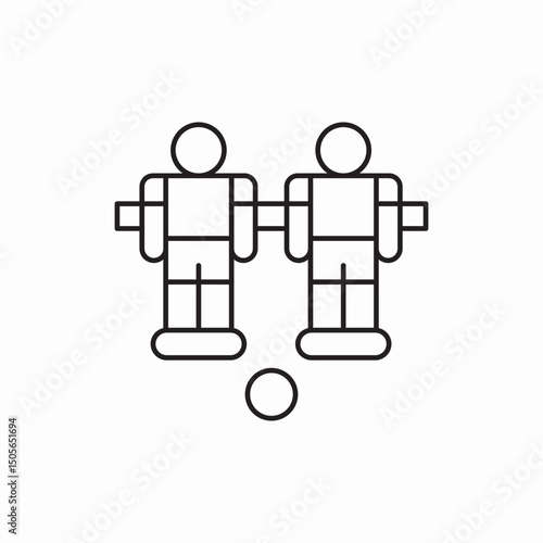 table football icon vector sign