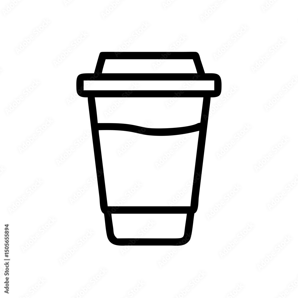 Coffee cup icon on transparent background for web and graphic design Coffee cup icon on transparent background for web and graphic design