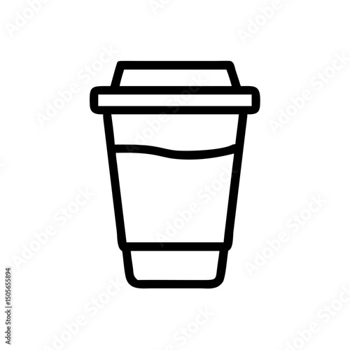 Wallpaper Mural Coffee cup icon on transparent background for web and graphic design Torontodigital.ca