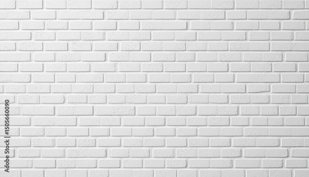 Naklejka premium white brick wall texture