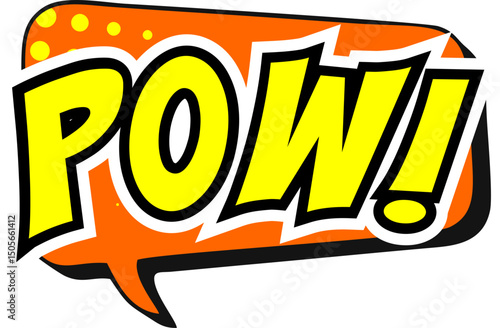 Cartoon comic sign burst clouds. Speech bubble, Pow sign expression and pop art text frames. Comics mem expressions speech, superhero book Pow label. Isolated vector symbols set