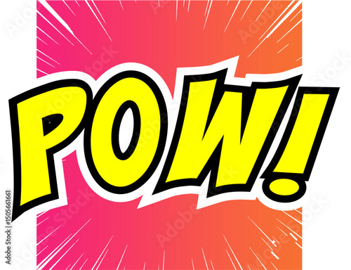 Cartoon comic sign burst clouds. Speech bubble, Pow sign expression and pop art text frames. Comics mem expressions speech, superhero book Pow label. Isolated vector symbols set