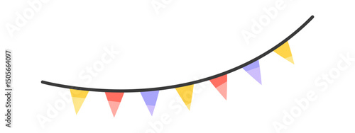 Flags garland festive funfair equipment