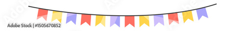 Flags string amusement park decoration