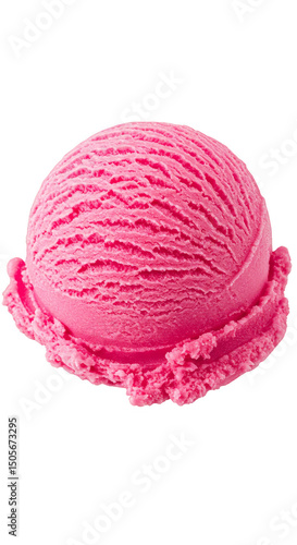 Wallpaper Mural Isolated Pink Ice Cream Scoop on Transparent Background Photo Torontodigital.ca